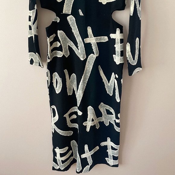 Desigual Manifesto Midi Dress size XL - RUNS SMALL - Picture 10 of 10
